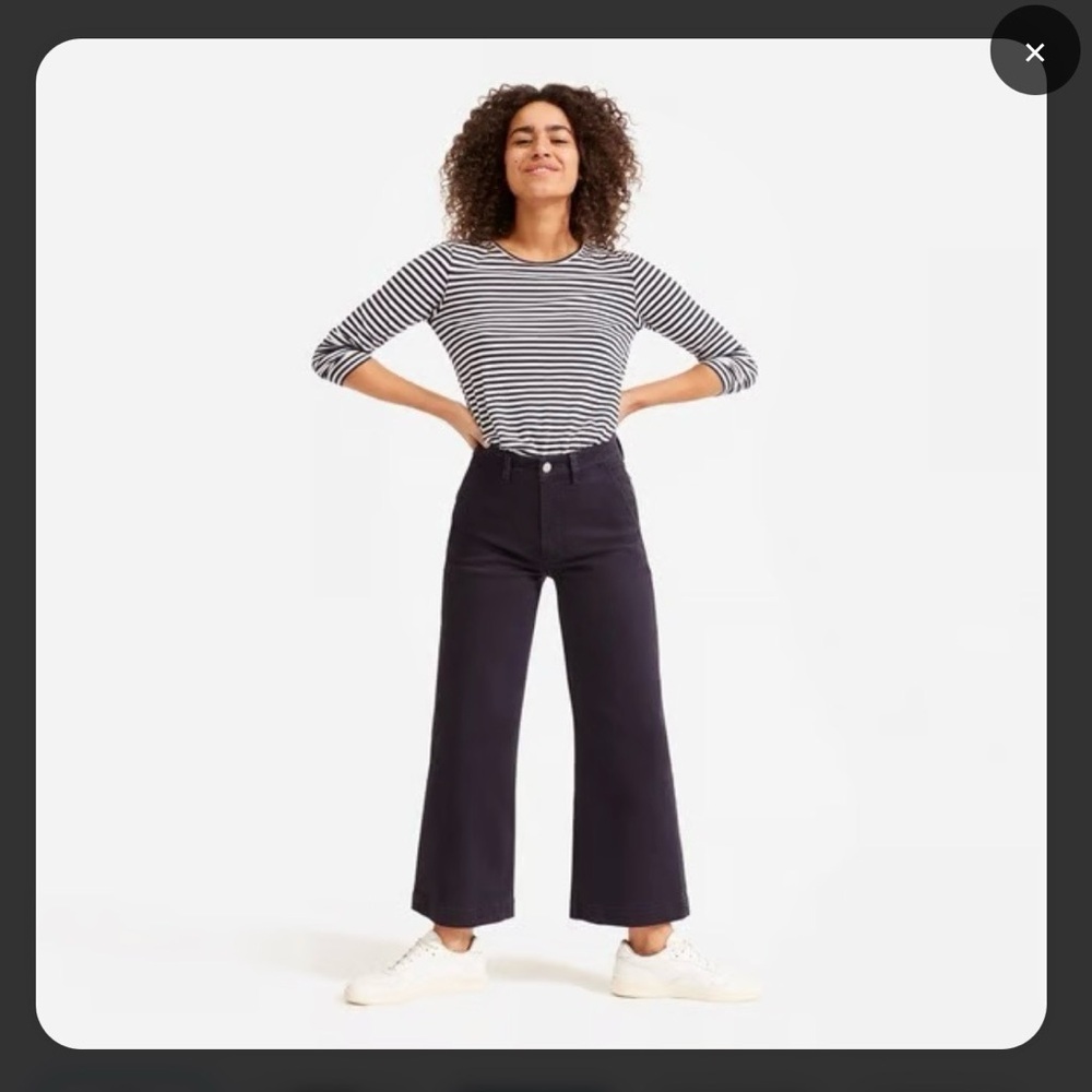 Everlane Dark Blue Flare Jeans
